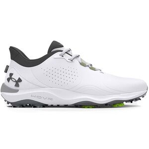 Under Armour Men's White and Gray Spiked Golf Shoes